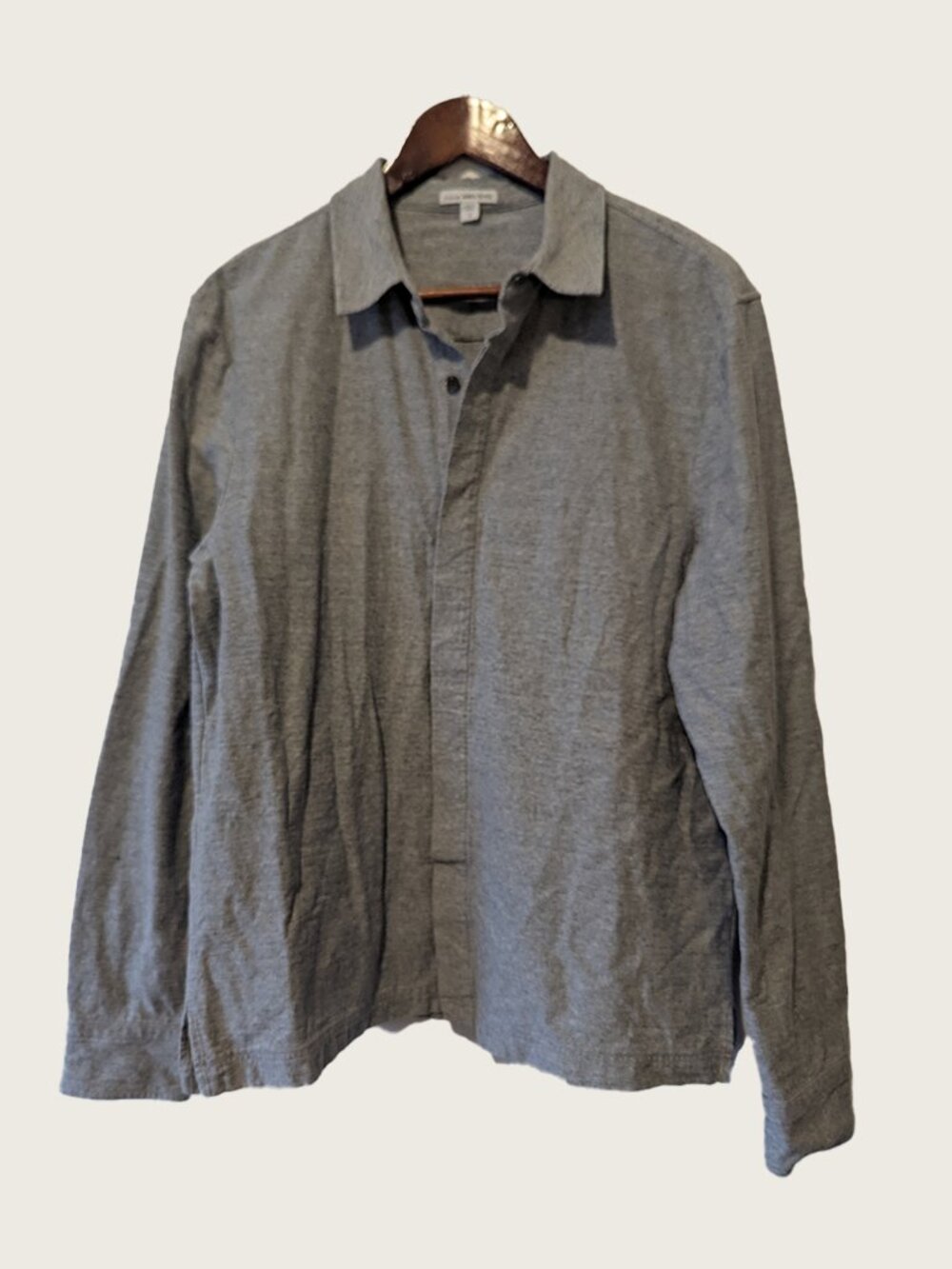JAMES PERSE - Grey thick cotton shirt - Sz 2
